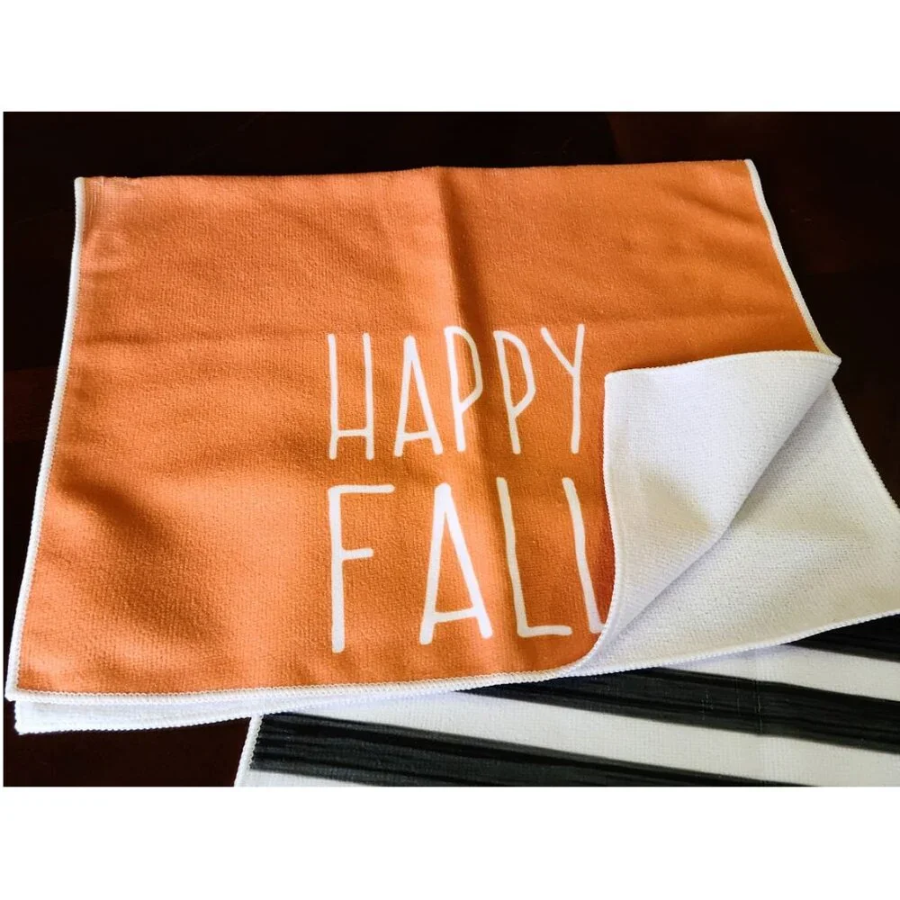 Fall Kitchen Towels Set Thanksgiving Halloween Decor Autumn Holiday Decoration